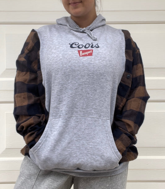 Coors Flannel Hoodie