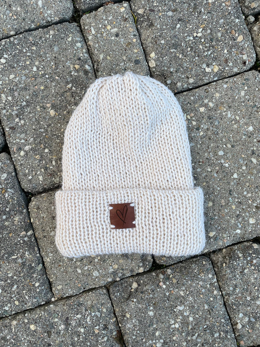 Cream Beanie